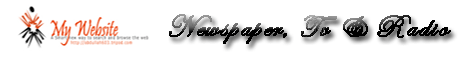 My Website ! Newspaper, Radio & Tv