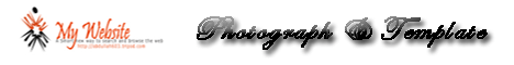 My Website ! Photograph & Template